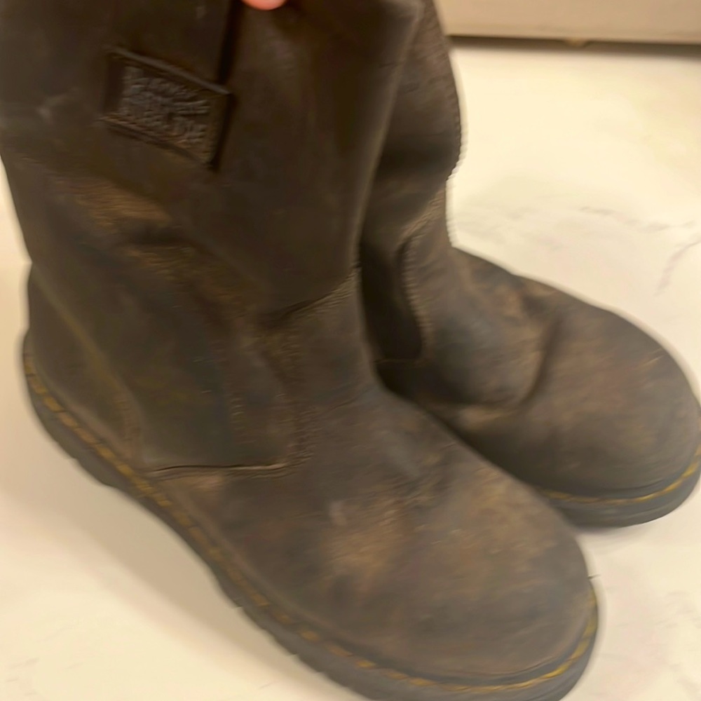 Dr martens steel toe black boots